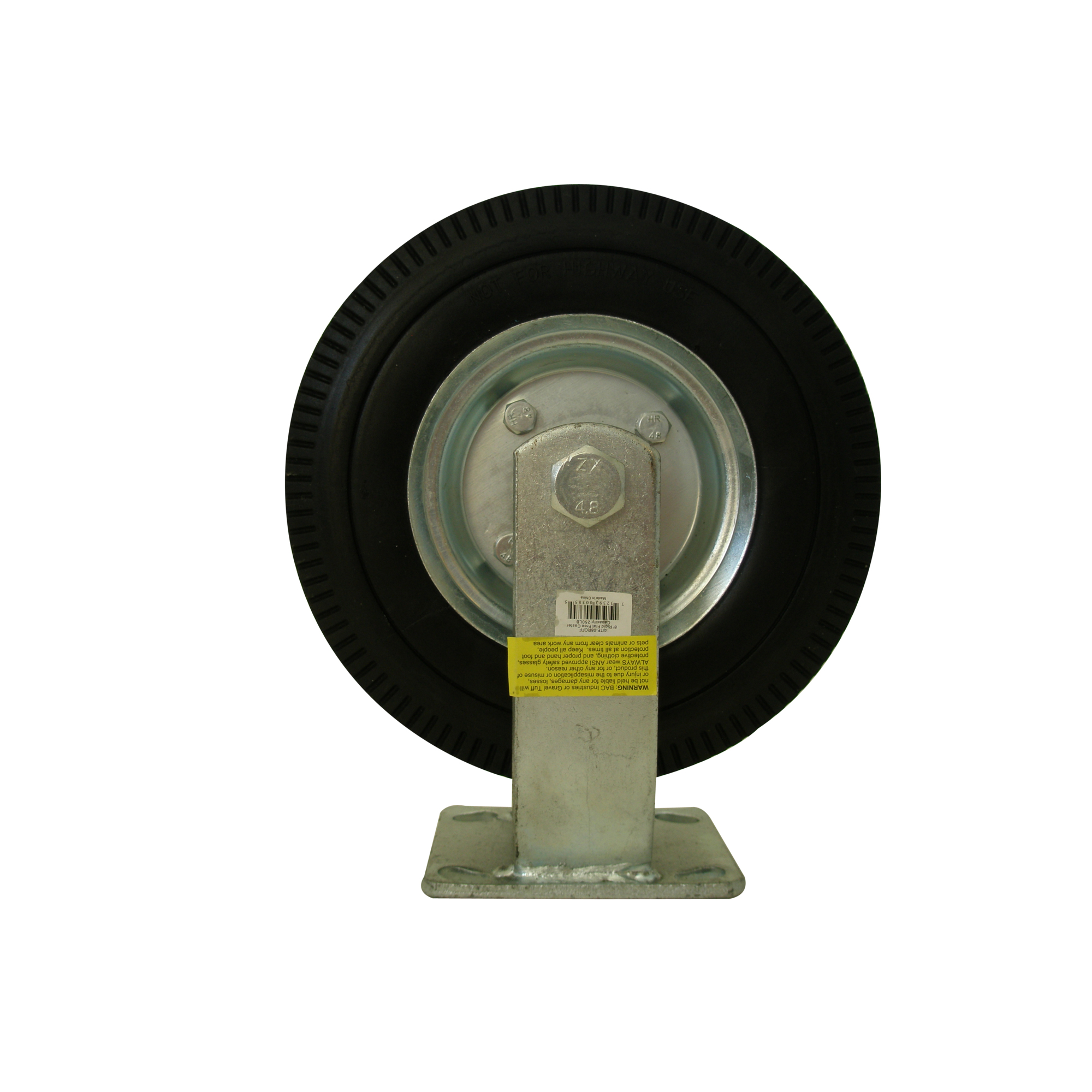 Gravel Tuff, 8in. rigid flat free caster, Wheel Diameter 8.5 in, Caster Type Rigid, Package (qty.) 1, Model# GTF-08RCFF